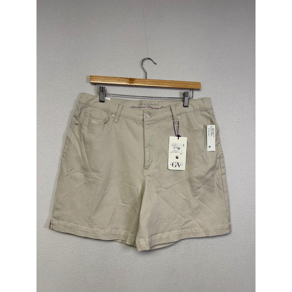Classic Casual Gloria Vanderbilt Womens 14 Stonewood Amanda Slimming Shorts